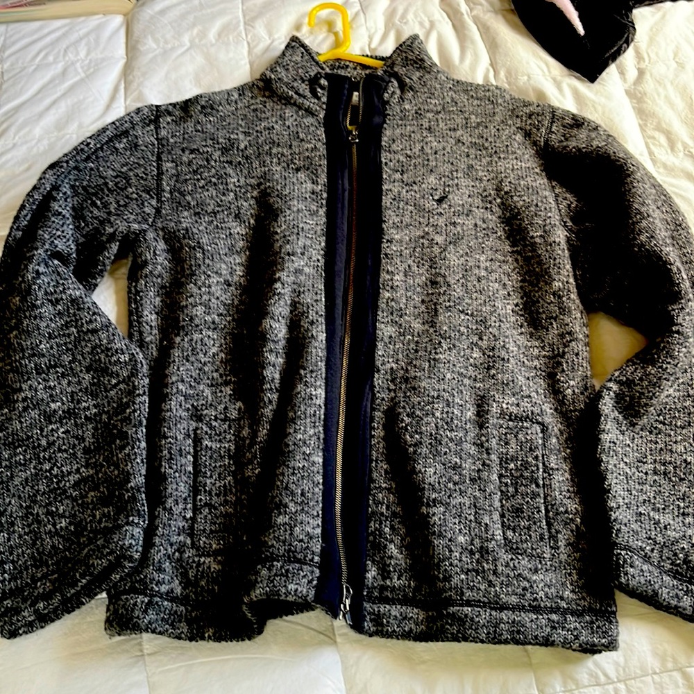 Gray wool sweater